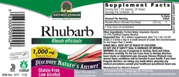 Label for Rhubarb
