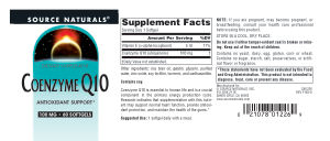 Coenzyme Q10 100 mg