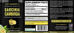Label for Garcinia Cambogia