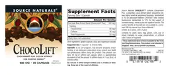Label for ChocoLift 500 mg