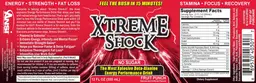 Label for Xtreme Shock Fruit Punch
