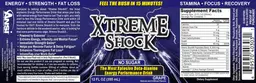 Label for Xtreme Shock Grape