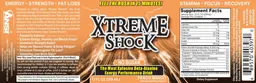 Label for Xtreme Shock Peach Mango