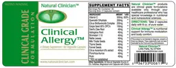 Label for Clinical Allergy