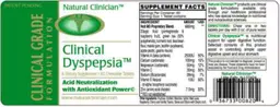 Label for Clinical Dyspepsia