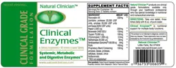 Label for Clinical Enzymes