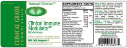 Label for Clinical Immune Modulator Biodefense