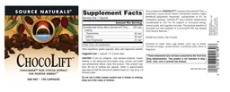 Label for ChocoLift 500 mg