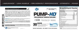 Label for Pump-HD Blue Ice Lemonade