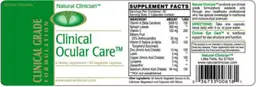 Label for Clinical Ocular Care