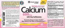 Label for Calcium 600 mg