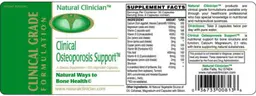 Label for Clinical Osteoporosis Support