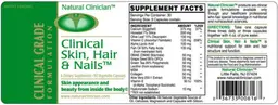 Label for Clinical Skin, Hair & Nails
