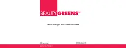 Label for BeautyGreens Superfoods