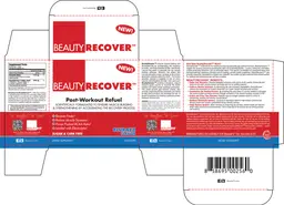 Label for BeautyRecover Blurazz Flavor