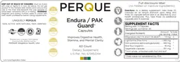 Label for Endura / PAK Guard Capsules