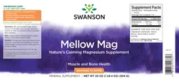 Label for Mellow Mag Orange Flavor