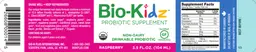 Label for Probiotic Supplement Raspberry