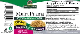 Label for Muira Puama