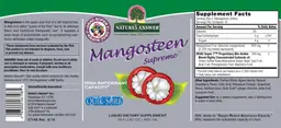 Label for Mangosteen Supreme