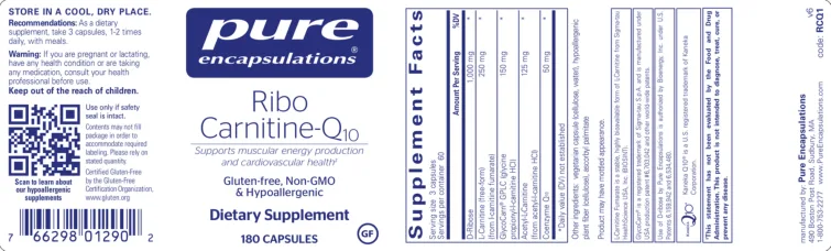Label for Ribo Carnitine-Q10