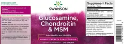 Label for Glucosamine, Chondroitin & MSM