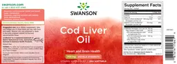 Label for Cod Liver Oil 700 mg Double Strength