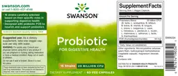 Label for Probiotic for Digestive Health