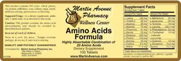 Label for Amino Acids Formula