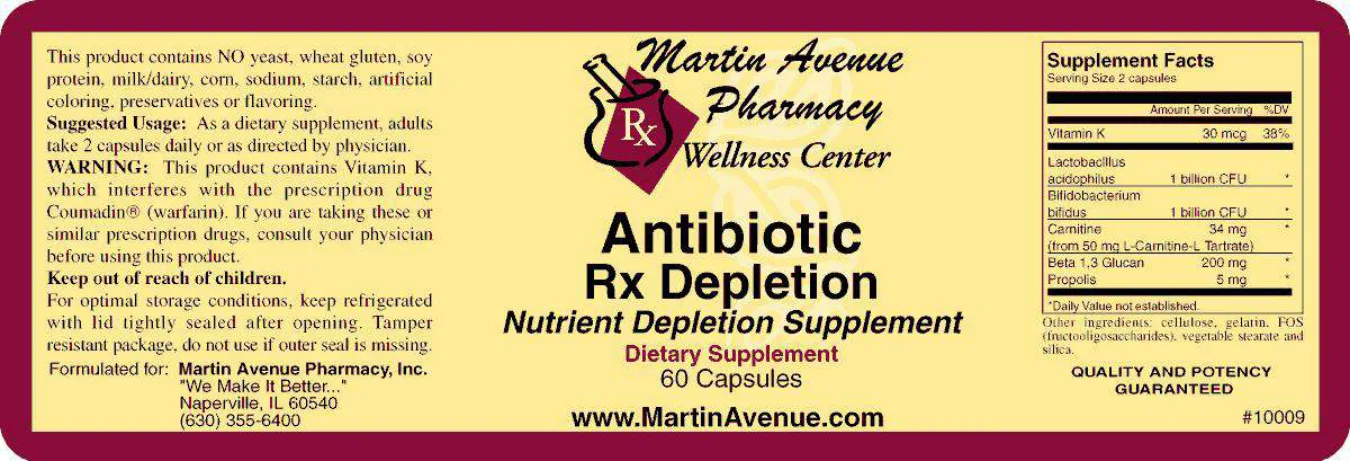 Label for Antibiotic Rx Depletion