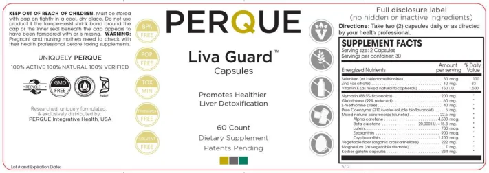Label for Liva Guard Capsules