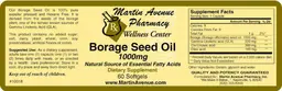 Label for Borage Seed Oil 1000 mg