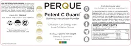 Label for Potent C Guard Buffered Ascorbate Powder