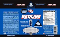 Label for Redline Ultra Hardcore