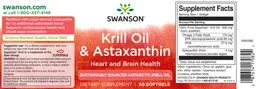Label for Krill Oil & Astaxanthin