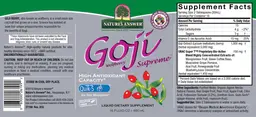 Label for Goji Wolfberry Supreme