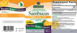 Label for Sambucus Natural Orange Flavor