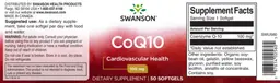 Label for CoQ10 100 mg