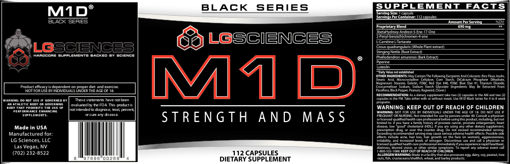 Label for M1D Strength And Mass