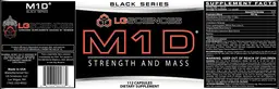 Label for M1D Strength And Mass