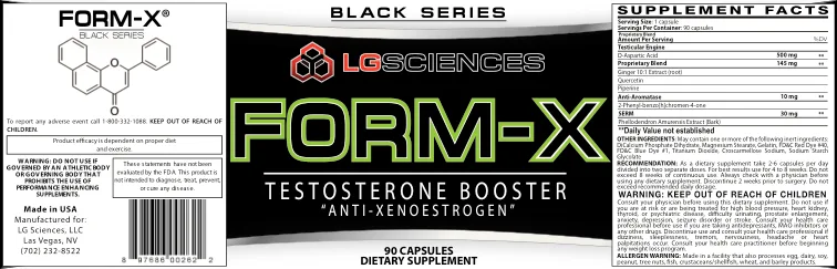 Label for Form-X Testosterone Booster
