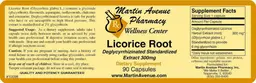 Licorice Root Deglycyrrhizinated Standardized Extract 300 mg