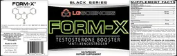 Label for Form-X Testosterone Booster