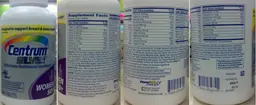 Label for Centrum Silver Women 50+