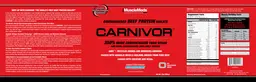 Label for Carnivor Blue Raspberry