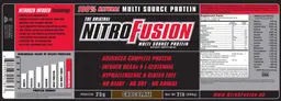 Label for The Original NitroFusion Multi Source Protein Chocolate