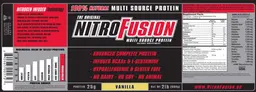 Label for The Original NitroFusion Multi Source Protein Vanilla