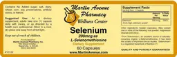 Selenium 200 mcg as L-Selenomethionine