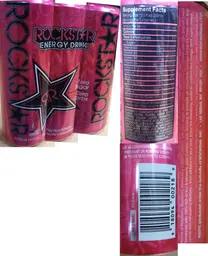 Label for Rockstar Energy Drink PerfectBerry