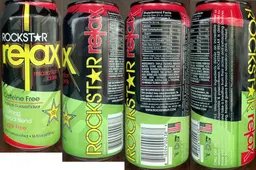 Label for Rockstar Relax Tropical Guava Flavor